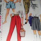 Sewing Pattern Girl's size 8 Vintage shorts  Bermudas  Pedal Pushers Slacks 1955 Simplicity 1128