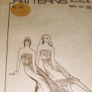 Vintage Pauloa Hawaiian Sewing Pattern Strapless Blouson Top, short long skirt Size XS S M L XL 3008