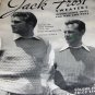 Men's Sweater, Scarves, Vest ,Cardigans Patterns 1947 Jack Frost Vintage Knitting Pattern