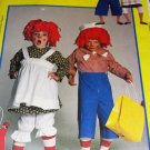 McCall's 9494 Raggedy Ann Raggedy Andy Halloween Costume Child Size 6 8