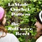 Glow in the Dark Bull's-eye Beret Hat Crochet Instructions LaStade-Designs PDF Pattern