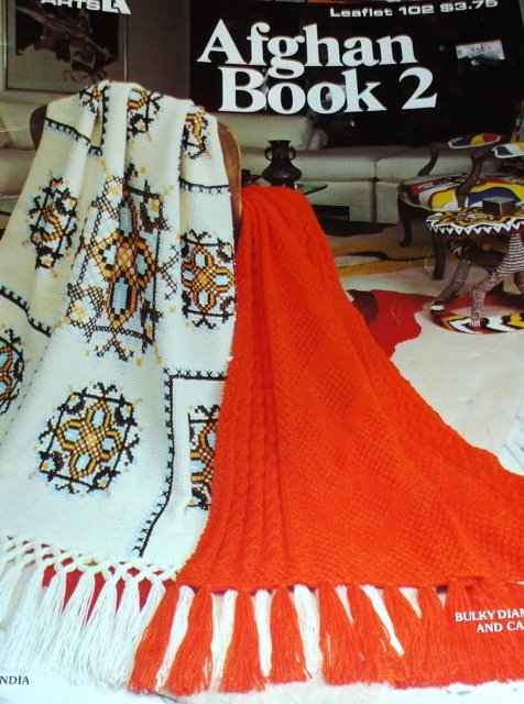 Afghan Book 2 Leisure Arts Crochet Knitting Patterns Leaflet 102