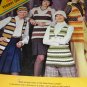 Retro 70's Fanny Sweater Vests Columbia Minerva Leaflet 2583 Knitting and Crochet Pattern