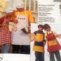 Chef Apron Sewing Pattern McCall's 6214 adults and child sizes