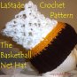 Basketball Net Hat PDF Crochet Instructions Teen Adult size LaStade-Designs PDF Pattern