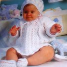 Leisure Arts 2329 Special Baby Outfits Four Knit Designs Knitting Patterns