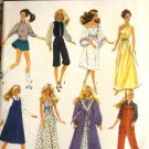 Simplicity 6369 Fashion Doll Sewing Pattern Gown, skating outfit, jumper, overalls