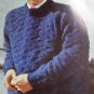 Retro Men's Classic Sweater and Vest 1960's Diamond Yarn Knitting Pattern
