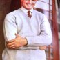 Retro Men's Classic Sweater and Vest 1960's Diamond Yarn Knitting Pattern
