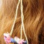 Flower Strings Hair Ornaments Crochet Pattern Instructions 6 flower and 4 stem designs