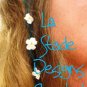 Flower Strings Hair Ornaments Crochet Pattern Instructions 6 flower and 4 stem designs