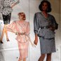 Eighties two piece Dress Sewing Pattern Butterick 5890 sizes 14 16 18