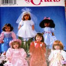 Simplicity Crafts 8534 18" Doll Clothes Sewing Pattern Communion Dress, Flower Girl Dress