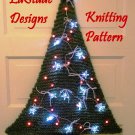 Christmas Tree Lighted Door Decoration Knitting Pattern LaStade Designs