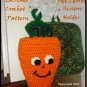 Fat Carrot Kitchen Scissors Holder PDF Crochet Instructions Pattern LaStade Designs
