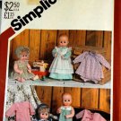 Baby Simplicity 5615 Doll Clothes UNCUT Sewing Pattern  For 17 - 18 inch dolls