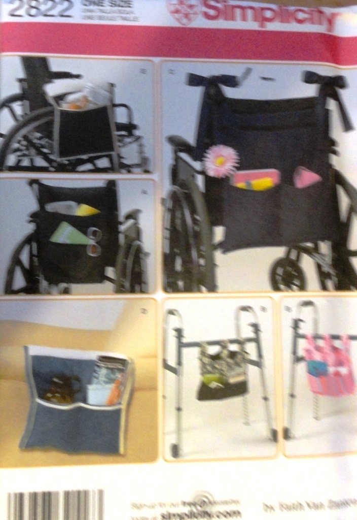 Simplicity 2822 Wheelchair Walker Accessories sewing pattern