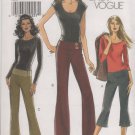 Vogue 8157 Below Waist Pants in two lengths sewing pattern sizes 14 16 18 20