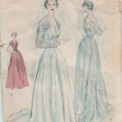 Princess Wedding Gown Sewing Pattern Butterick 4810 vintage from 1950's Size 12 bust 30"