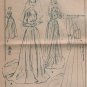 Princess Wedding Gown Sewing Pattern Butterick 4810 vintage from 1950's Size 12 bust 30"
