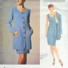 Vogue 1404 Oscar de la Renta Pattern Misses' Jacket and Dress in sizes 8-10-12 uncut