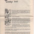 VINTAGE Uncut Mail Order Pattern 840 Vintage Pot Holders Sewing and Crochet