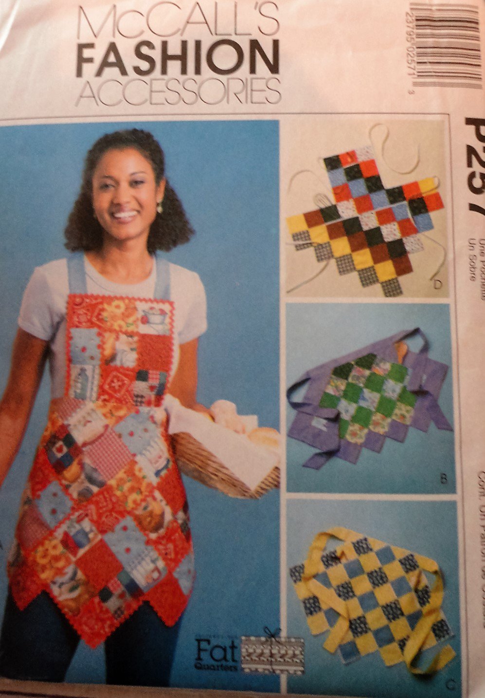 McCall's Fat Quarter Aprons Pattern P257 UNCUT