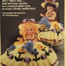 Mary Quite Contrary Bed Doll Gown Crochet Pattern  Fibre Craft FCM165