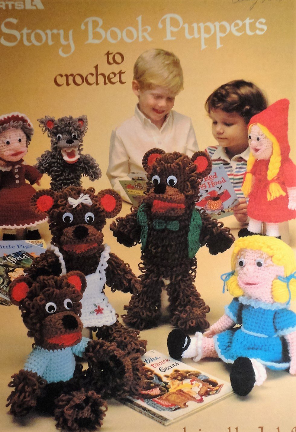 Leisure Arts 242 Story Book Puppets to Crochet Pattern designed by Judy Bolin