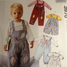 McCall's 3970 Infant, Toddler overalls and top pattern sizes small, medium, large