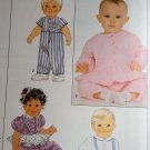 Simplicity 9330 Baby top, overalls, jumpsuit and pants sizes small to large Sewing Pattern