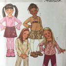 Butterick 4277  Children's Girls' Top Skirt Pants Belt Size 6 7 8
