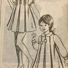 Vintage Mail Order Child's Coat, Dress Sewing Pattern 8324 Size 4 years