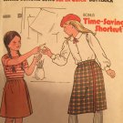 Butterick 6650 Girls Dirndl Wrap Skirt Sewing Pattern Size 8 - 12  Marie Osmond Vintage 70s