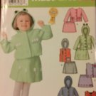 Simpliicity 0677 Must Have Sewing pattern Toddlers' Jacket or vest and skirt sizes 1/2, 1, 2, 3. 4
