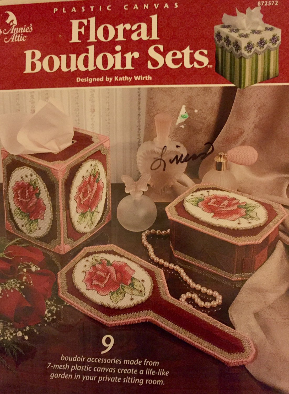 Floral Boudoir Sets Plastic Canvas Pattern Annie's Attic 872572