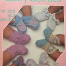 Baby Booties to Knit and Crochet Leisure Arts Six Designs #377
