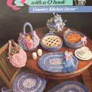Annie's Attic Country Kitchen Decor 653A Quick & Easy with a Q Hook crochet Casserole Carrier, rug