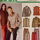 New Look 6224 Vest Slacks and Pullover Top Sewing Pattern size A  XS to XL Men or Women