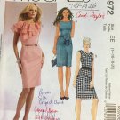 Laura Ashley Womens Fitted Dress Neckline Variations McCalls Sewing Pattern M5972 Size 14 16 18 20