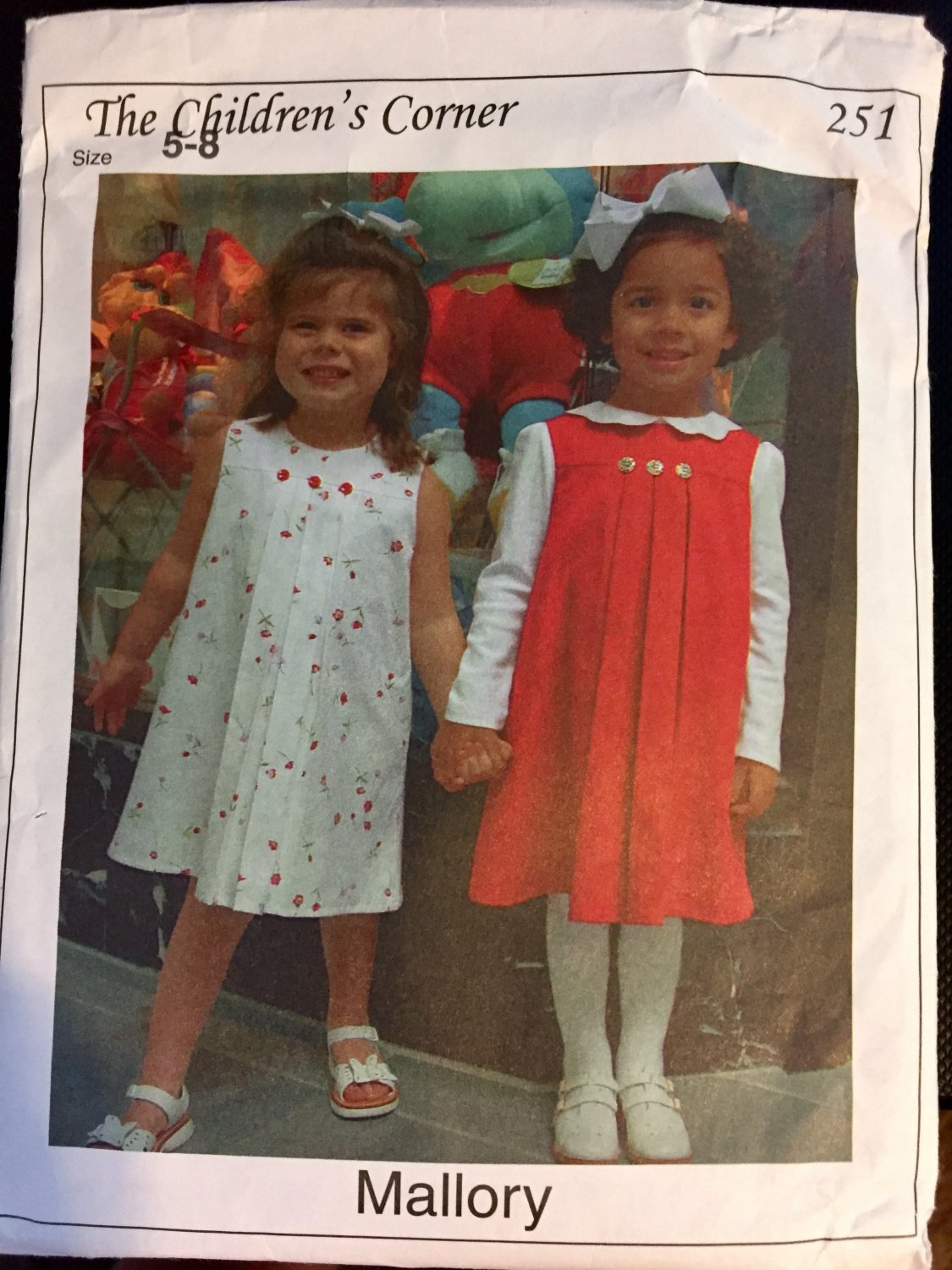 Childrens Corner Sewing Pattern with Smocking Mallory 251 Size 56 SOLD