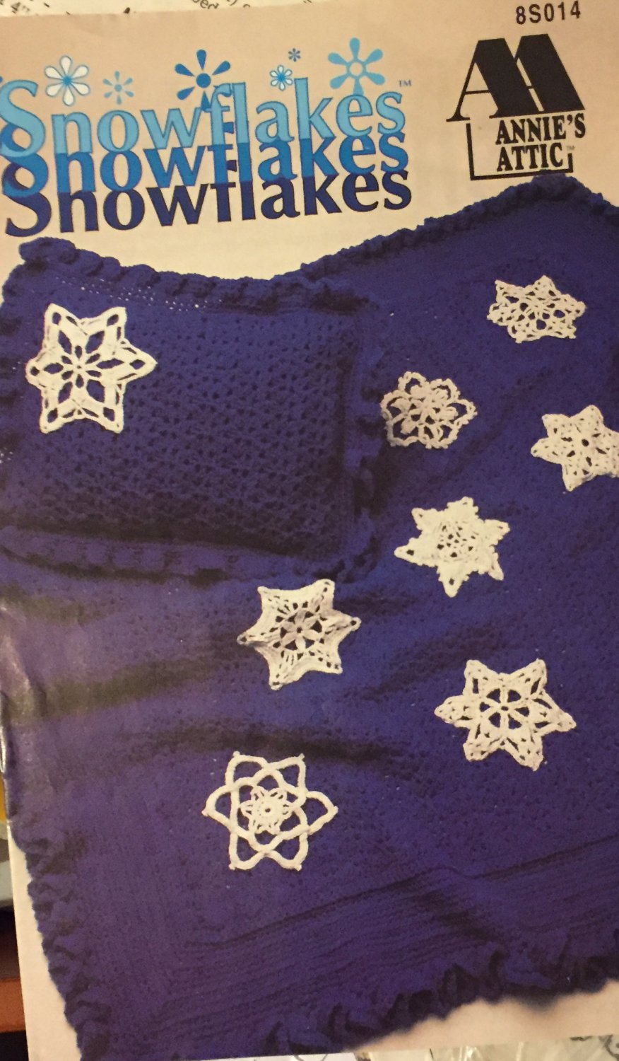Christmas Snowflakes Crochet Pattern Annie's Attic Leaflet 8S014