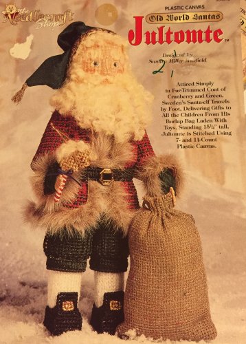 Santa Figure Jultomte Plastic Canvas patterns The Needlecraft Shop Old World Santa 964046