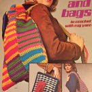 Totes and Bags Crochet Pattern Columbia Minerva 2550   retro 1970's