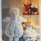 Knitted doll clown and Humpty Dumpty  Peter Pan Double Knit Pattern P737
