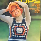 Shrink Tops Granny Square vests Columbia Minerva 2543 1970's Knitting and crochet patterns