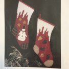 Christmas Snow Top Stockings Thimbleberries Applique sewing pattern