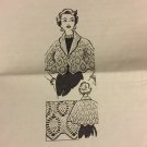 VINTAGE Mail Order Pattern 7249 Woman's Crocheted Shrug  pineapple design Sizes 36 to 46