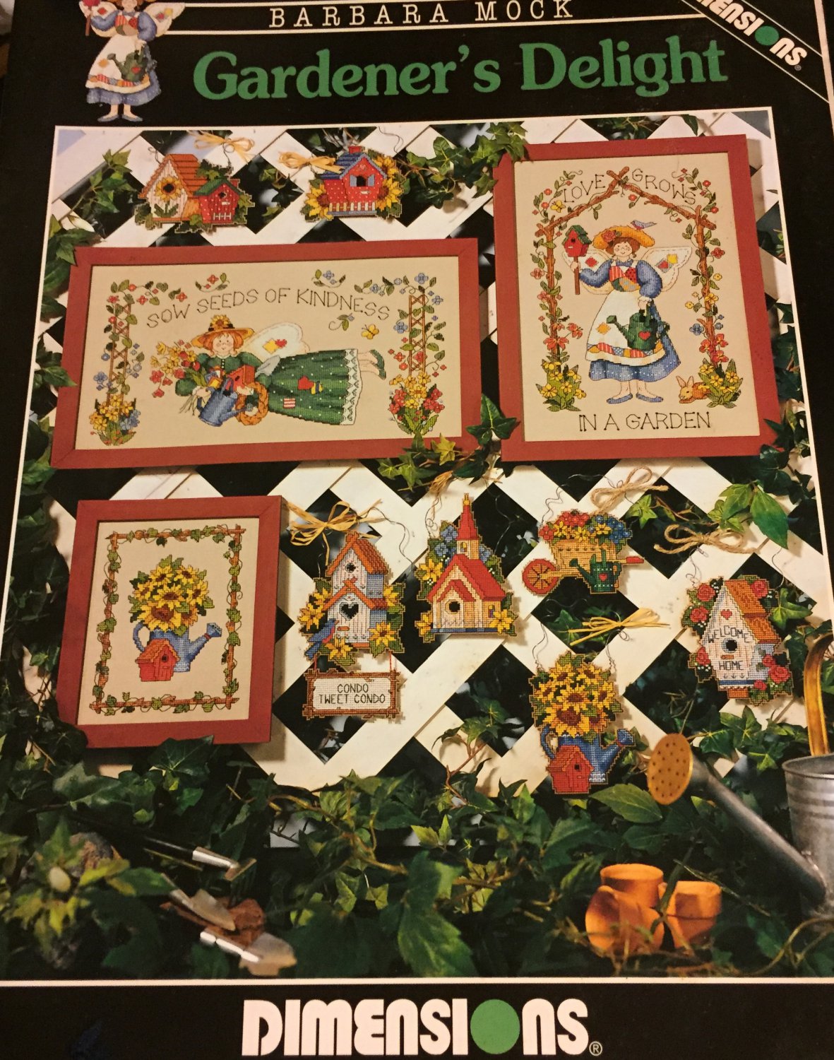 Gardener's Delight Cross stitch Pattern book 246 Dimensions