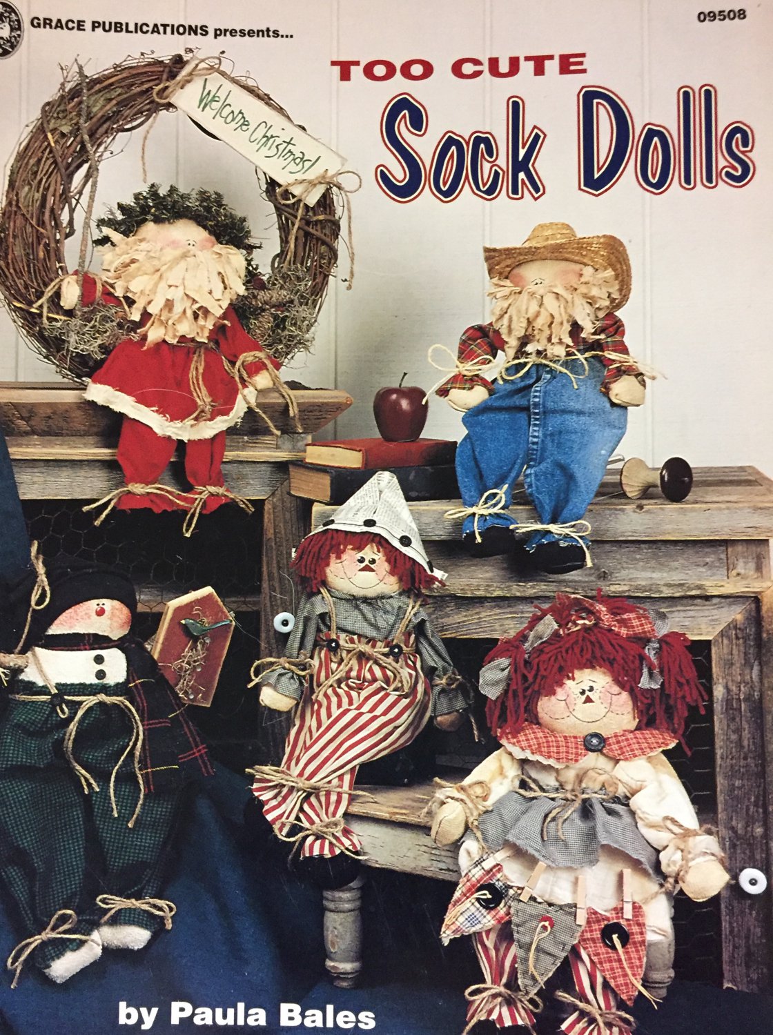 Too Cute Sock Dolls pattern book by Paula Bates